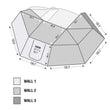 Load image into Gallery viewer, XD Nomadic 270 - Awning, Lights, Black Out, Wall Kit, Passenger Side, Black Body, Black Trim and Black Travel Cover Overland Vehicle Systems