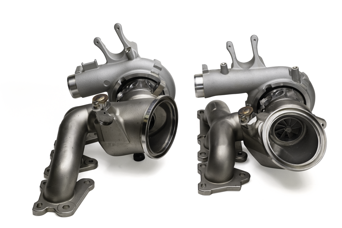 TR DCBB S55 Twin Turbo Kit with Exhaust Manifold & Intake Pipes for BMW F8X M2 Competition / M3 / M4 - 800HP+ Capable (TR-TW2008)