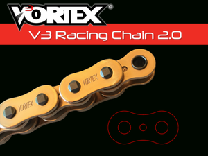 Vortex Racing V3 2.0 Chain 525SX3-114- Gold