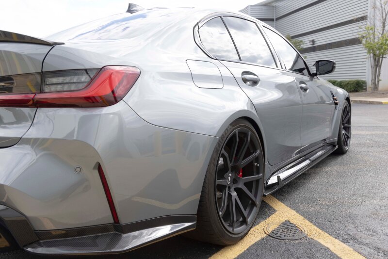 Dinan Carbon Fiber Side Skirts - Set fits BMW M3 / 2021-2026 BMW M3 / 2022-2026 BMW M3 Competition xDrive
