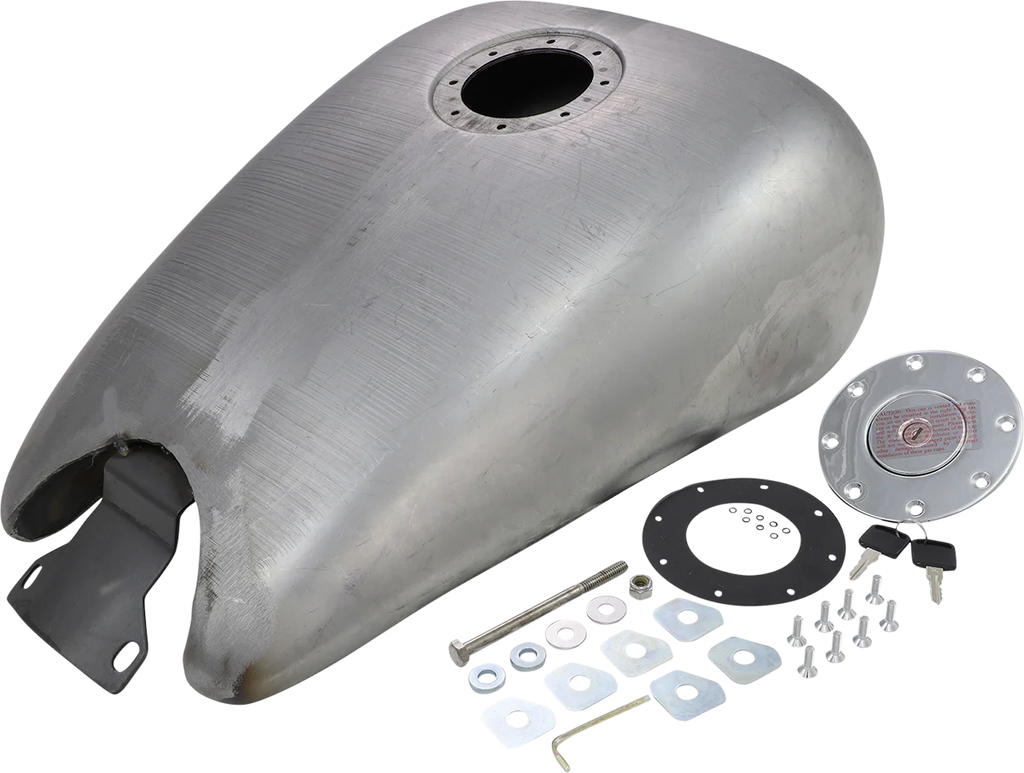 2" Extended Gas Tank - FXR DragSpecialties 11619-BX46 - Side View
