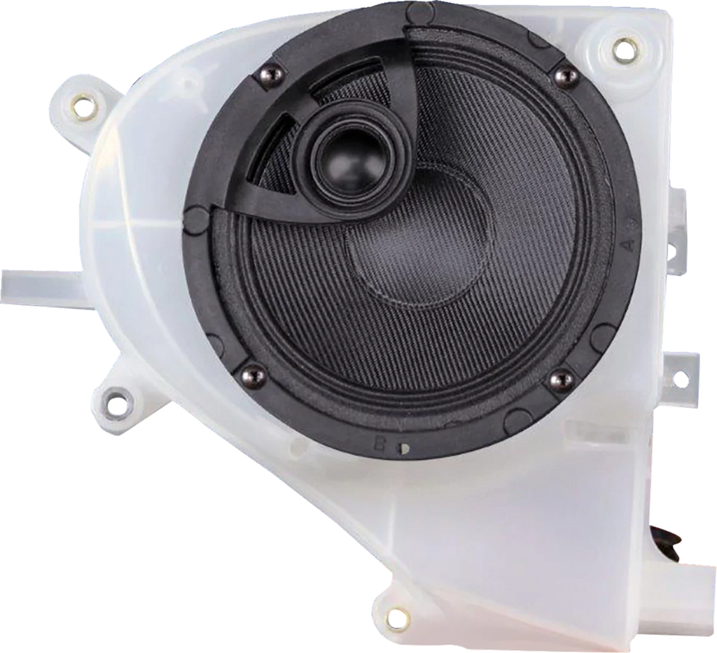 200 W 2-Channel Amplifier/Speaker Kit - '14-'23 FLHX/FLHTK/FLHCUTG J&M RKT6-200HC14 - Back View