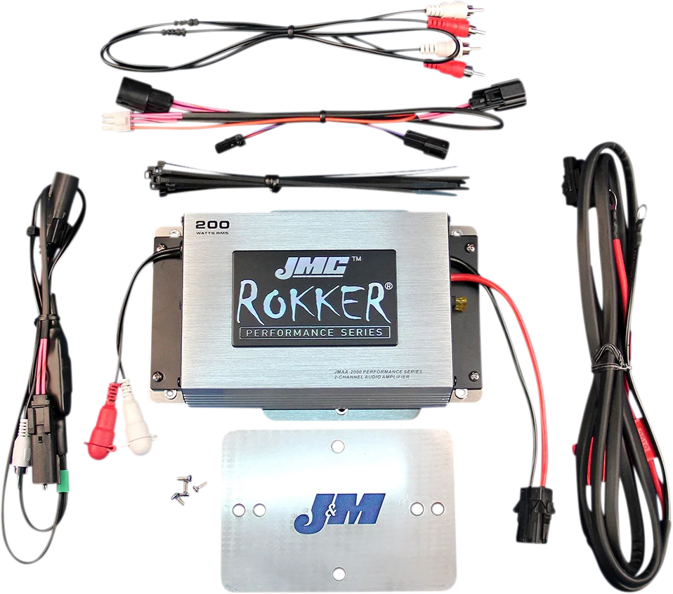 200 W Amplifier Kit - '14-'22 FLTR J&M JMRA-2000HR15 - Main Product View