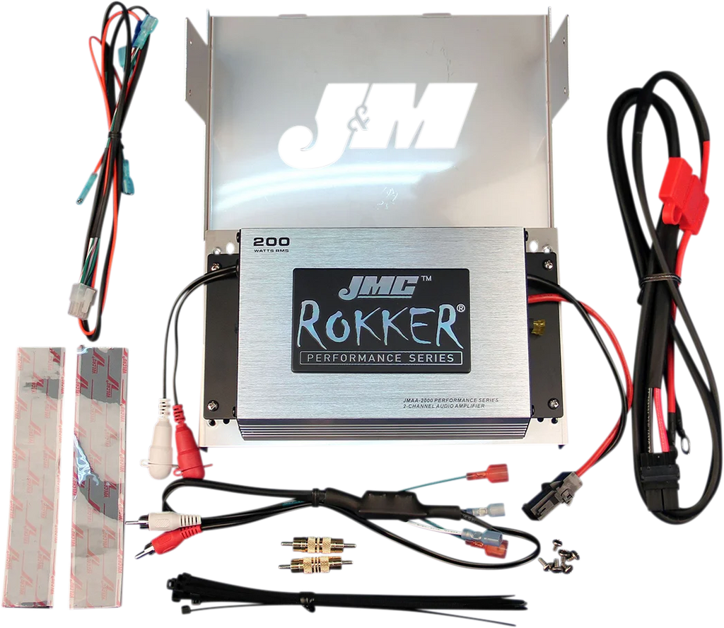 200 W Amplifier Kit - '98-'13 FLHX/FLHT J&M JMRA-2000HC06 - Main Product View