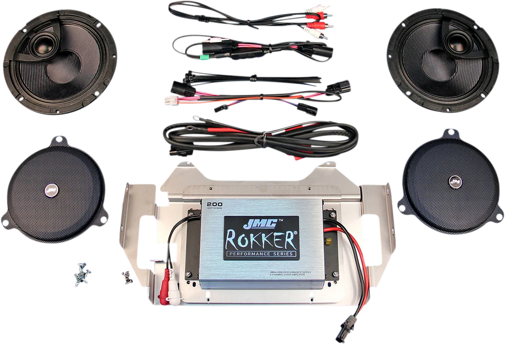 200 W Amplifier/Speaker Kit - '15-'22 FLHX/FLHT J&M RPKT-200HC14 - Main Product View