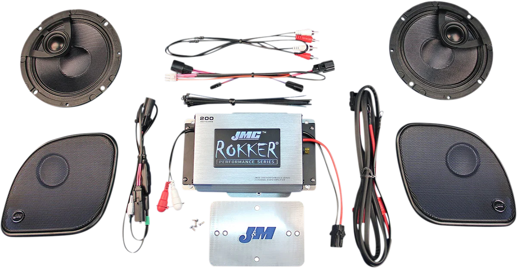 200 W Amplifier/Speaker Kit - '15-'22 FLTR J&M RPKT-200HR15 - Main Product View