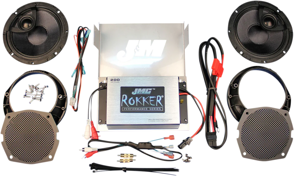 200 W Amplifier/Speaker Kit - '98-'13 FLHX/FLHT J&M RPKT-200HC13 - Main Product View