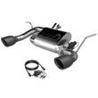 Load image into Gallery viewer, 2007-2018 Jeep Wrangler JK QTP Screamer Axle Back Black Tips - Side View
