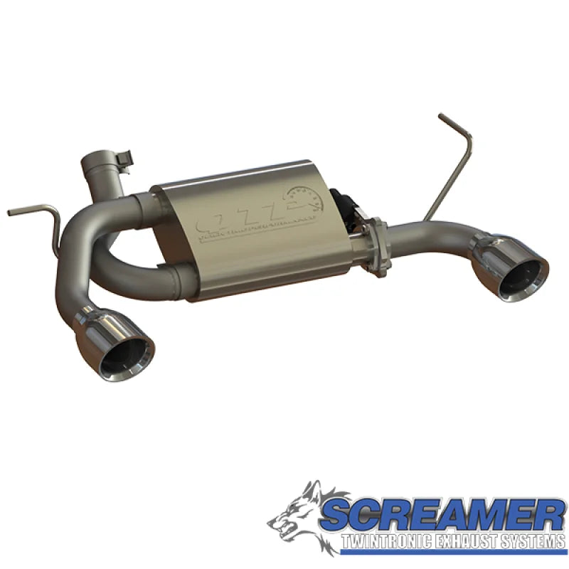 2007-2018 Jeep Wrangler JK QTP Screamer Axle Back - Back View