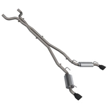 Load image into Gallery viewer, 2010-2013 Chevrolet Camaro SS 6.2L QTP AR3 Cat Back Black Tips - Main Product View