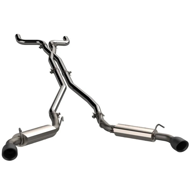 2010-2013 Chevrolet Camaro SS 6.2L QTP AR3 Cat Back Black Tips - Side View