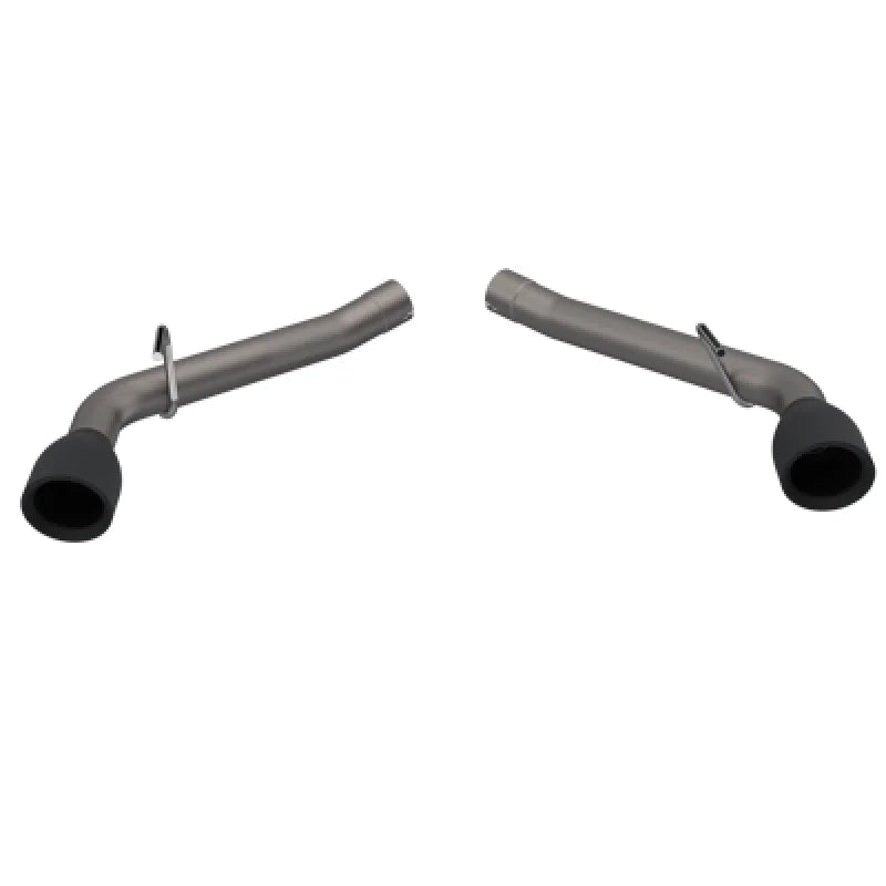 2010-2013 Chevrolet Camaro SS QTP Eliminator Axle Back Black Tips - Side View