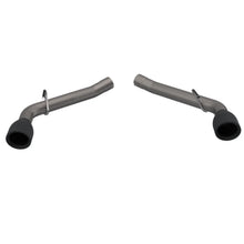 Load image into Gallery viewer, 2010-2013 Chevrolet Camaro SS QTP Eliminator Axle Back Black Tips - Side View