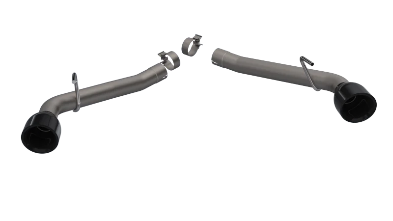 2010-2013 Chevrolet Camaro SS QTP Eliminator Axle Back Black Tips - Back View