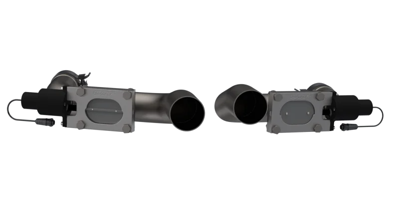 2011-2023 Dodge Challenger,Charger & Chrysler 300C 5.7L QTP Aggressor Cutout Pipes - Back View