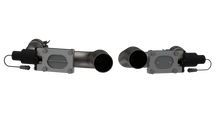 Load image into Gallery viewer, 2011-2023 Dodge Challenger,Charger &amp; Chrysler 300C 5.7L QTP Aggressor Cutout Pipes - Back View