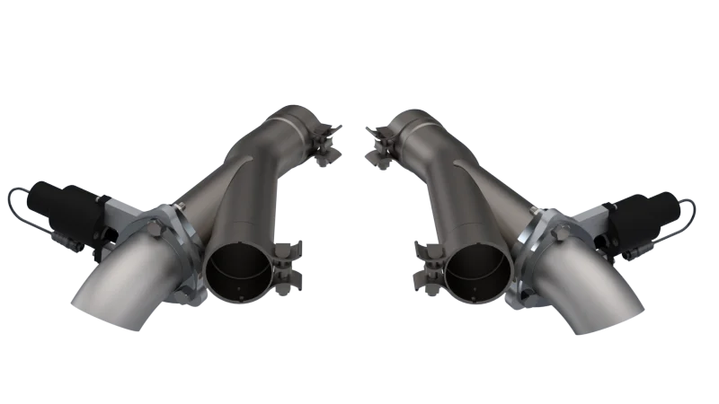 2012-2022 Jeep Grand Cherokee SRT Trackhawk Dodge Durango SRT QTP Aggressor Cutout Pipes - Back View