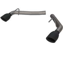 Load image into Gallery viewer, 2014-2015 Chevrolet Camaro SS QTP Eliminator Axle Back Black Tips - Main Product View