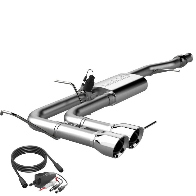 2014-2018 Silverado/Sierra QTP Screamer Side Exit Cat Back - Side View