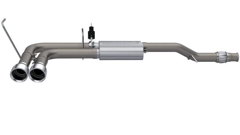 2014-2018 Silverado/Sierra QTP Screamer Side Exit Cat Back - Back View