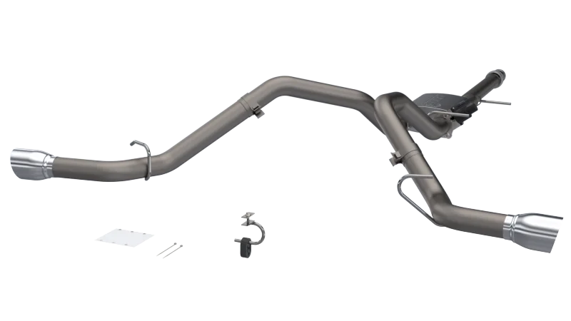 2014-2018 Silverado/Sierra QTP Screamer Split Rear Exit Cat Back - Main Product View
