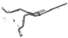 Load image into Gallery viewer, 2014-2018 Silverado/Sierra QTP Screamer Split Rear Exit Cat Back - Back View