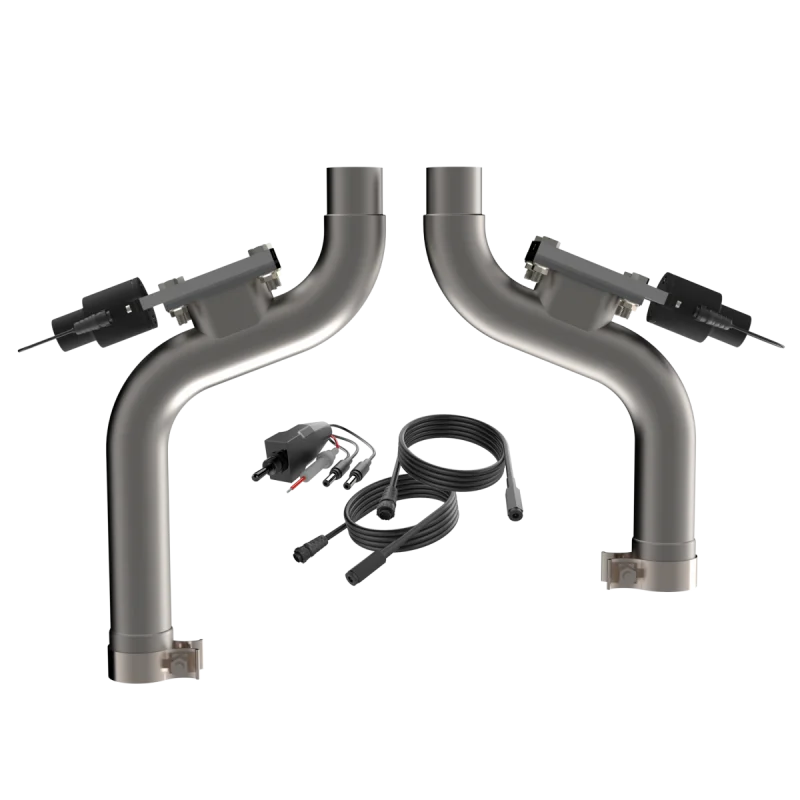 2015-2017 Ford Mustang GT QTP Aggressor Cutout Pipes