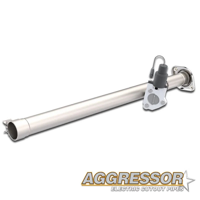 2015-2020 Ford F-150 QTP Aggressor Cutout Pipe - Side View