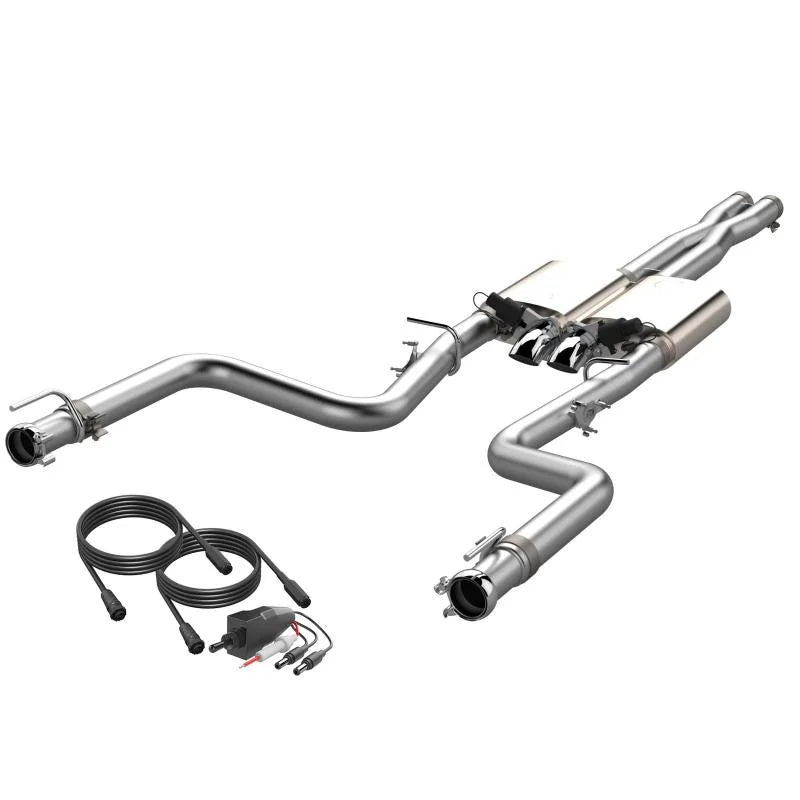 2015-2023 Dodge Challenger 6.2/6.4L QTP Screamer Cat Back - Side View