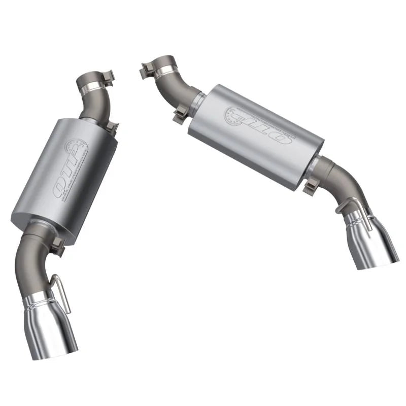 2016-2024 Chevrolet Camaro SS 6.2L QTP AR3 Dual Tip Axle Back - Side View