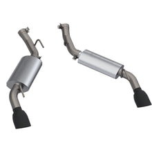 Load image into Gallery viewer, 2016-2024 Chevrolet Camaro SS 6.2L QTP AR3 Dual Tip Axle Back Black Tips