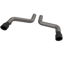 Load image into Gallery viewer, 2016-2024 Chevrolet Camaro SS QTP Eliminator Axle Back Black Tips - Main Product View