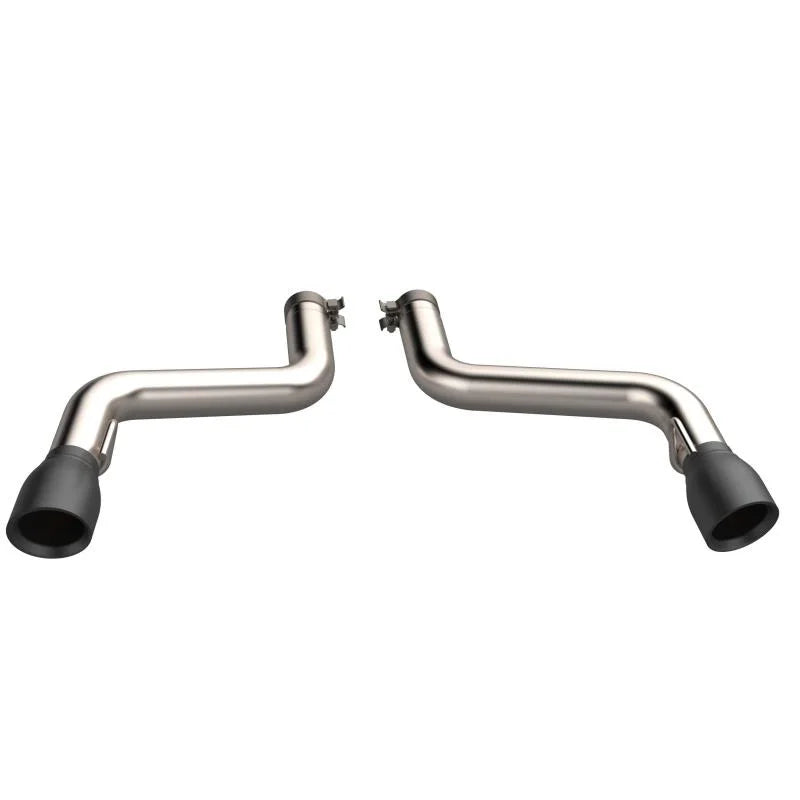 2016-2024 Chevrolet Camaro SS QTP Eliminator Axle Back Black Tips - Side View