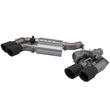 Load image into Gallery viewer, 2016-2024 Chevrolet Camaro SS  QTP Screamer Axle Back Quad Tip Bumper Black Tips - Side View