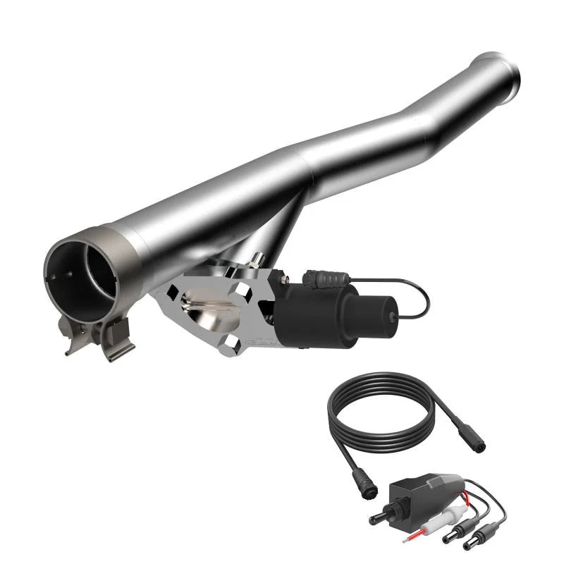 2018-2024 Jeep Wrangler JL 3.6L QTP Aggressor Cutout Pipe - Installation View
