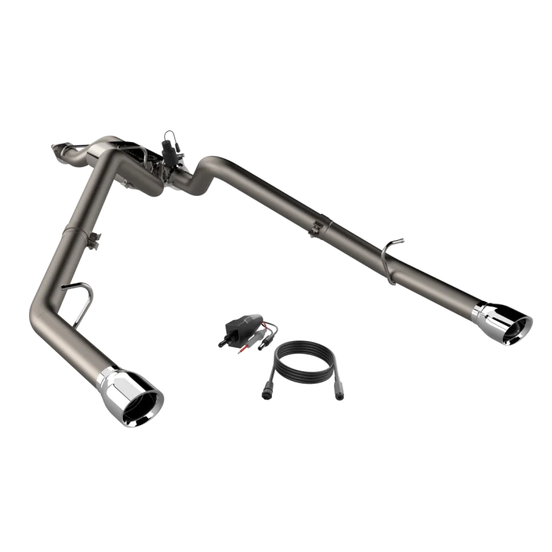 2019-2024 Ram 1500 QTP Screamer Split Rear Exit Cat Back - Main Product View
