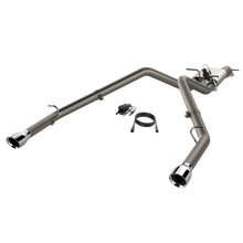 Load image into Gallery viewer, 2019-2024 Ram 1500 QTP Screamer Split Rear Exit Cat Back - Detail View
