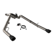 Load image into Gallery viewer, 2019-2024 Ram 1500 QTP Screamer Split Rear Exit Cat Back Black Tips - Main Product View