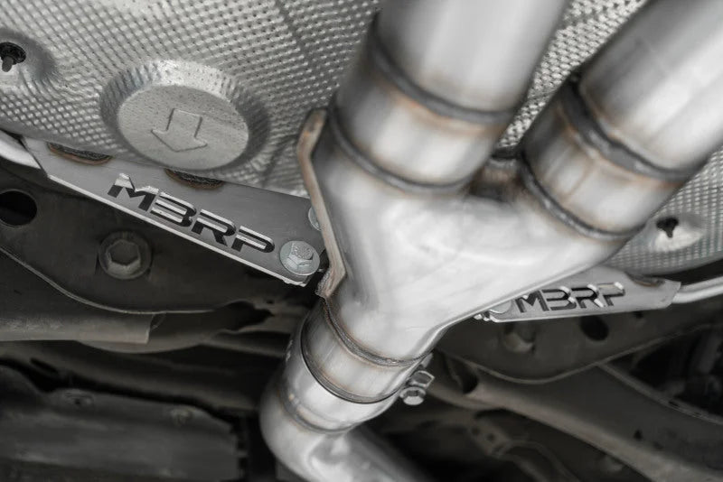 2019+ MBRP Hyundai Veloster Turbo Cat Back - Aluminized - Back View