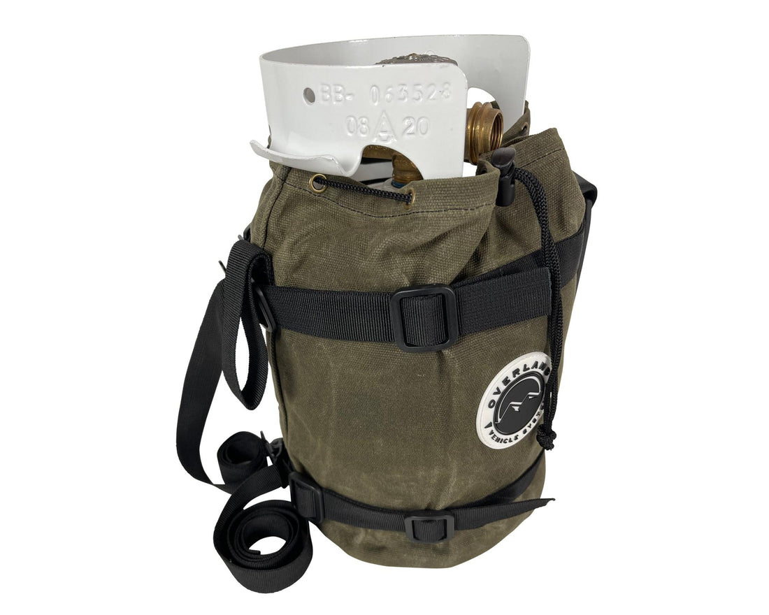 Organize With Overland Vehicle Systems Wax Canvas Propane Cover Overland Vehicle Systems