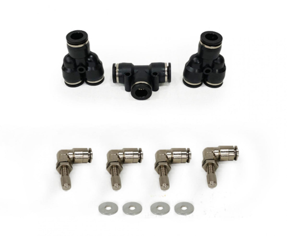 4 Tire Inflation System Ford Raptor Engine Bay W/Engine Mount With Box Fittings Hoses and Storage Bag Black UP Down Air