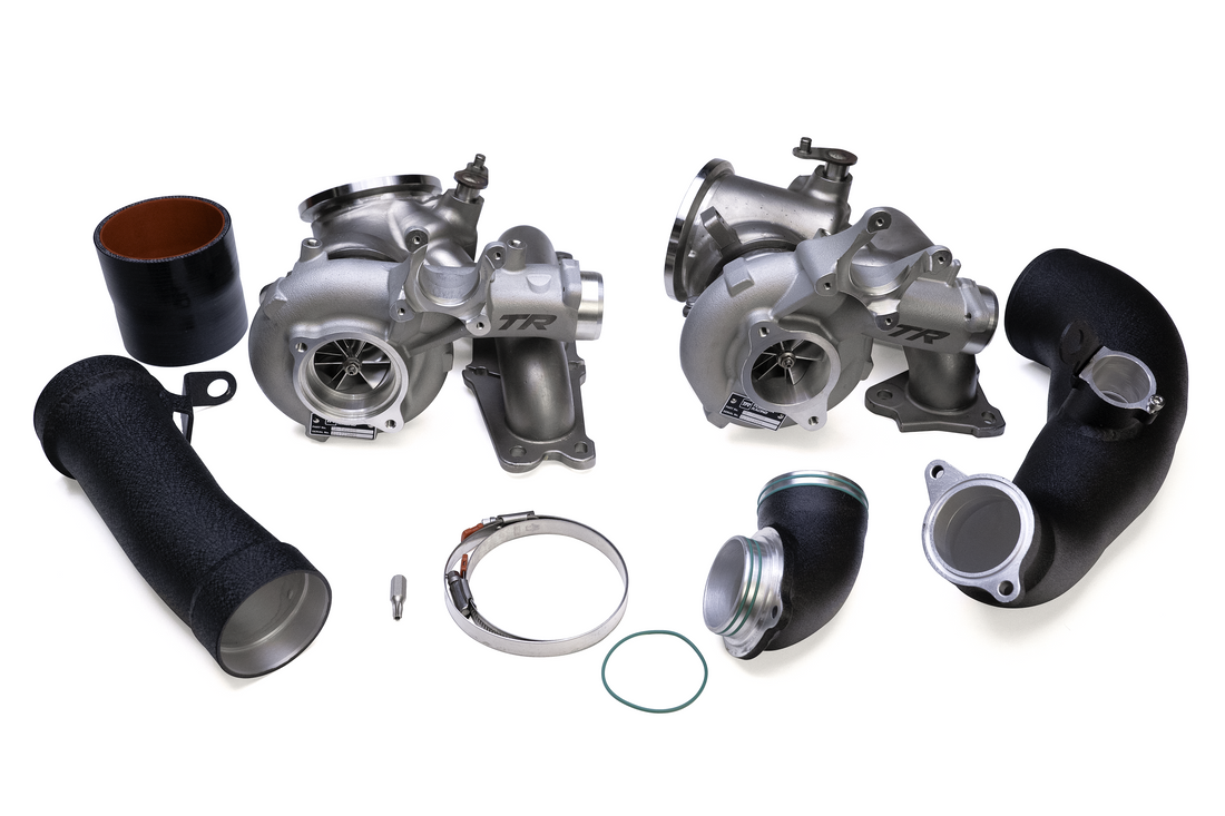 TR DCBB S55 Twin Turbo Kit with Exhaust Manifold & Intake Pipes for BMW F8X M2 Competition / M3 / M4 - 800HP+ Capable (TR-TW2008)