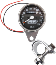 Load image into Gallery viewer, 2.4" KPH Mini LED Mechanical Speedometer/Indicators - Black Face