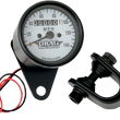 Load image into Gallery viewer, 2.4" MPH Mini LED Mechanical Speedometer/Indicators - Black Housing - 2:1 - Black DragSpecialties 21-6805BDS1 - Side View