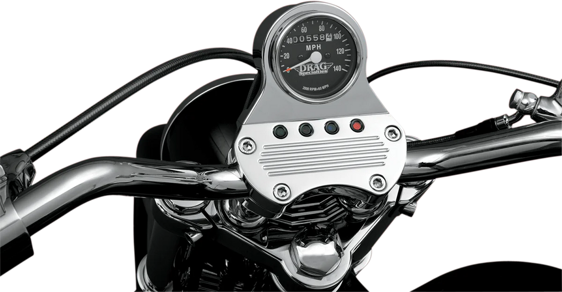 2.4" MPH Mini LED Mechanical Speedometer/Indicators - Side View