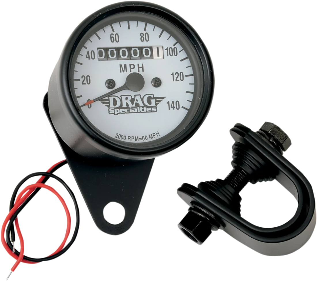 2.4" MPH Mini LED Mechanical Speedometer/Indicators - Side View