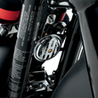 Load image into Gallery viewer, 2.5" Horn - Chrome Slotted DragSpecialties E11-6158 - Side View