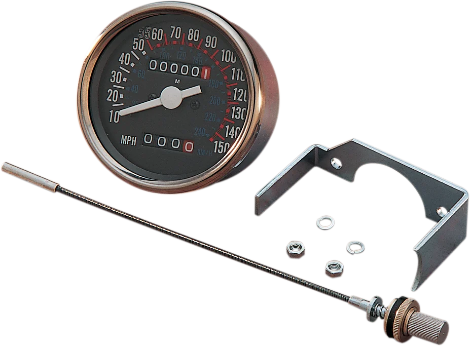3-1/8" Dash Mount Speedometer DragSpecialties 72307
