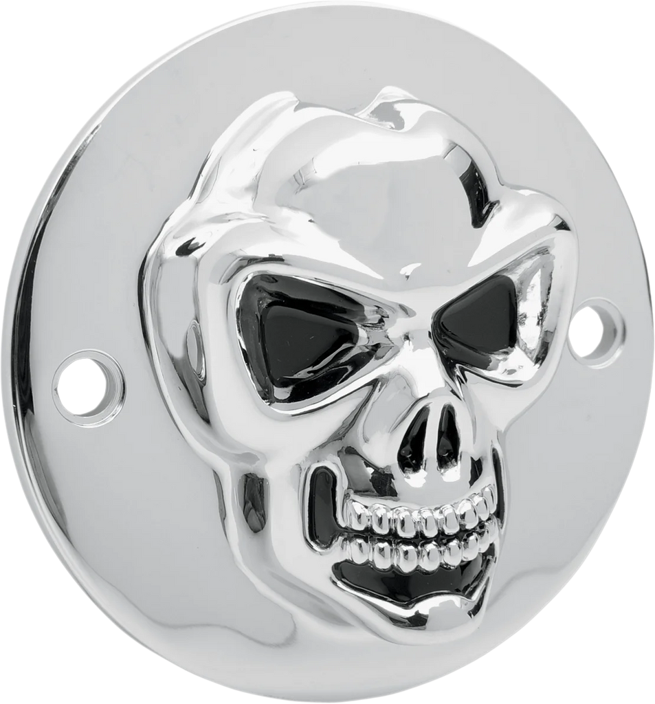 3-D Skull Points Cover - Big Twin DragSpecialties 30-0185-PC - Main Product View