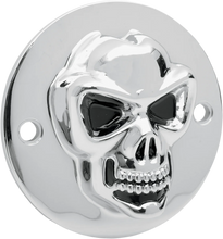 Load image into Gallery viewer, 3-D Skull Points Cover - Big Twin DragSpecialties 30-0185-PC - Main Product View
